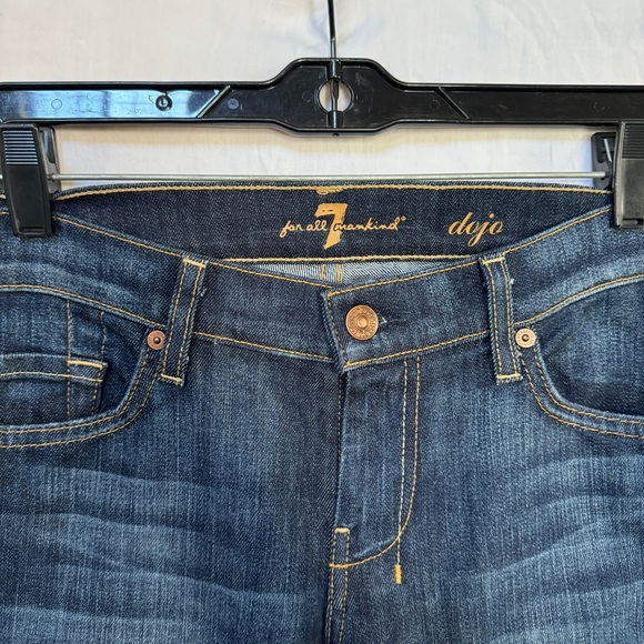 Seven 7 For All Mankind Dojo Flare Wide-Leg Jeans - Size 29 - Picture 5 of 11